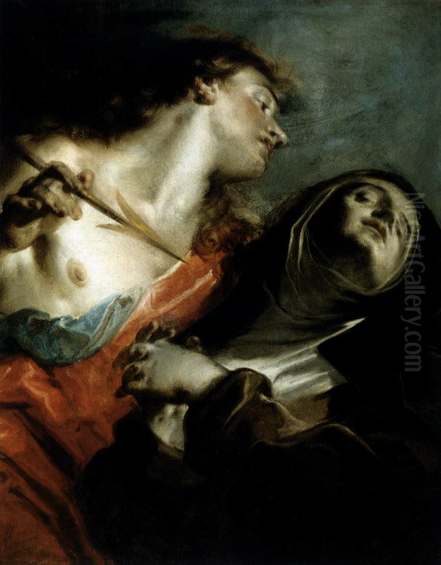 Ecstasy of St. Teresa Oil Painting by Giuseppe Bazzani
