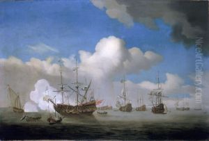 The Captured HMS Royal Prince brought into Dutch waters after the Four Days battle, 4 June 1666