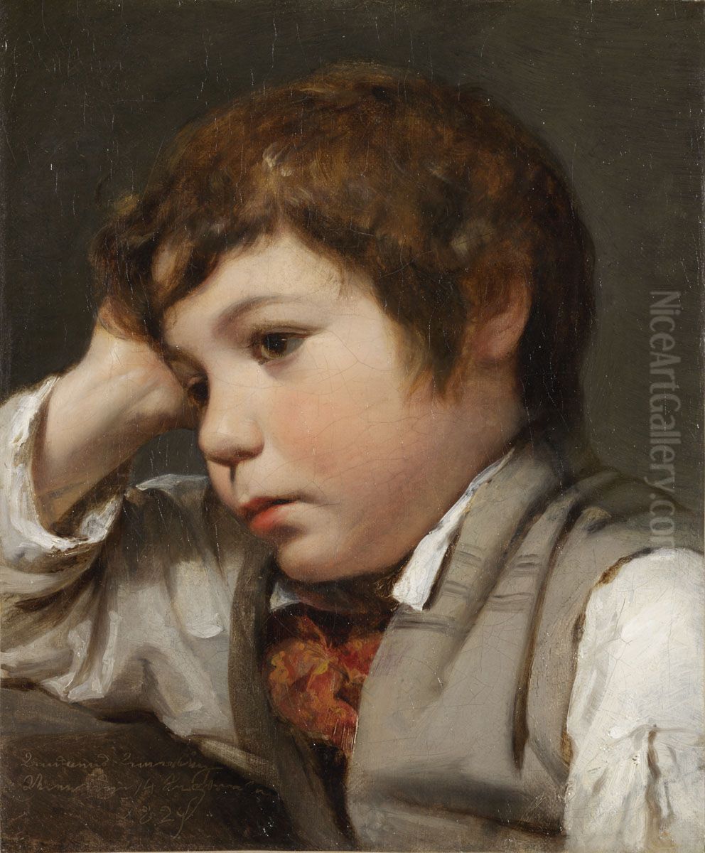 Andreas Amerling Oil Painting by Friedrich von Amerling