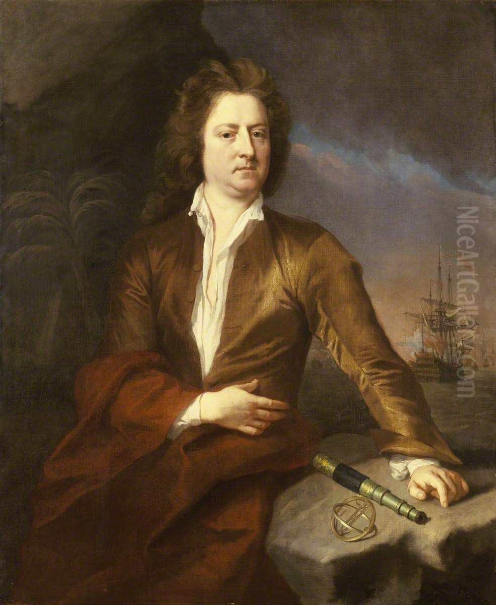 Commodore the Honourable William Kerr, active 1688-1719 Oil Painting by Michael Dahl