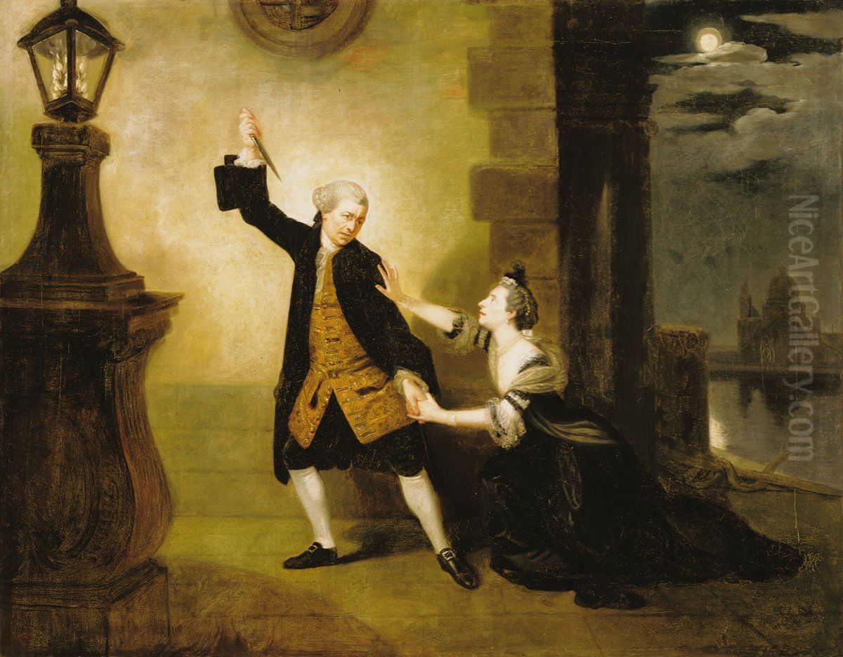 David Garrick and Mrs Susannah Maria Cibber as Jaffier and Belvidera in Thomas Otway's Play 