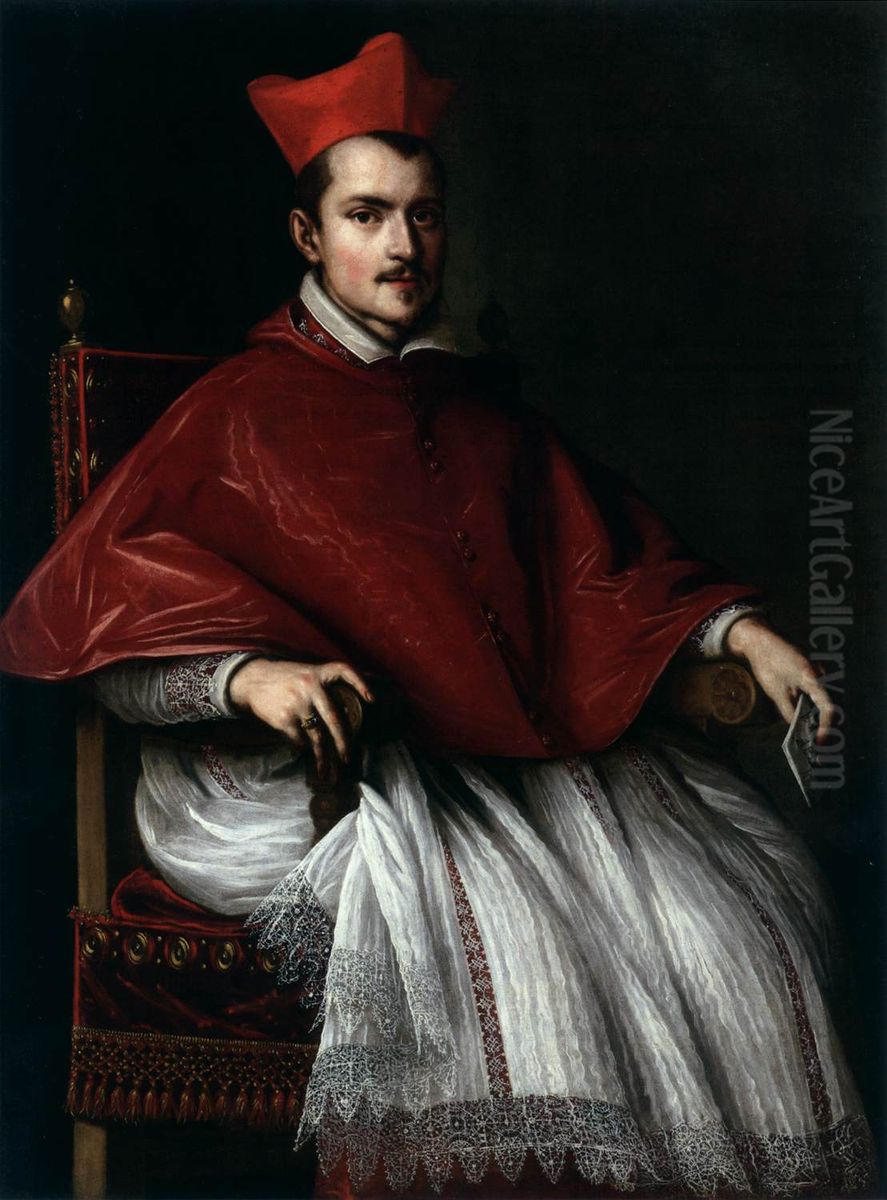 Ludovico Ludovisi biboros (1595-1632) portreja Oil Painting by Ottavio Leoni