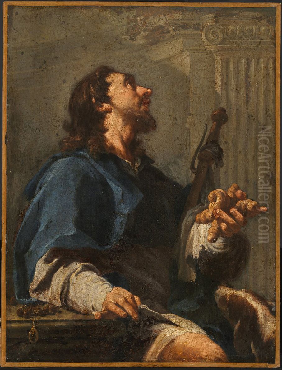 Saint Roch Oil Painting by Giambattista Pittoni