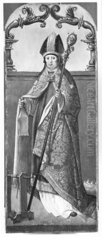 Saint Erasmus Oil Painting by Jacob Cornelisz Van Oostsanen
