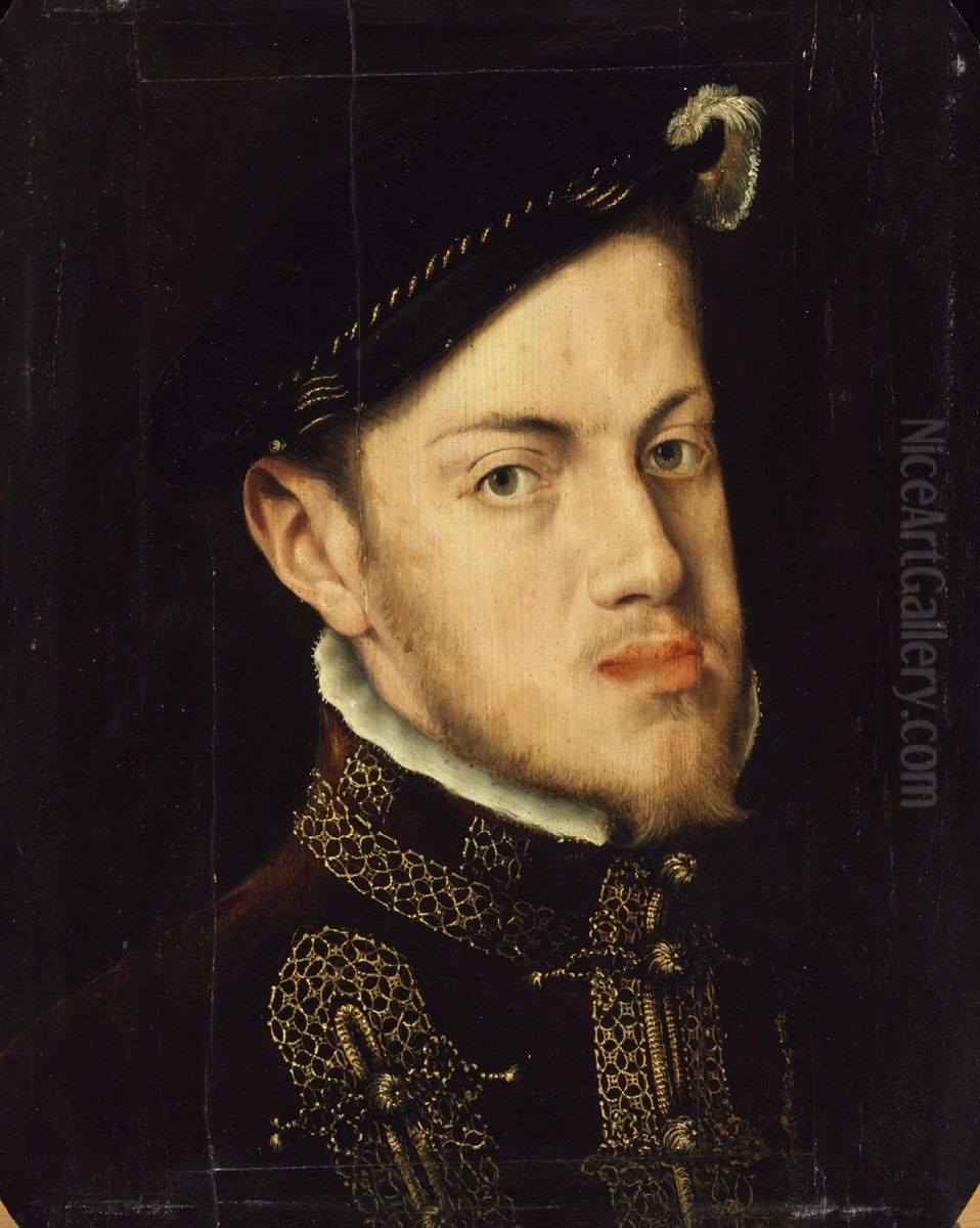 Portrait of Philip II of Spain Oil Painting by Antonis Mor