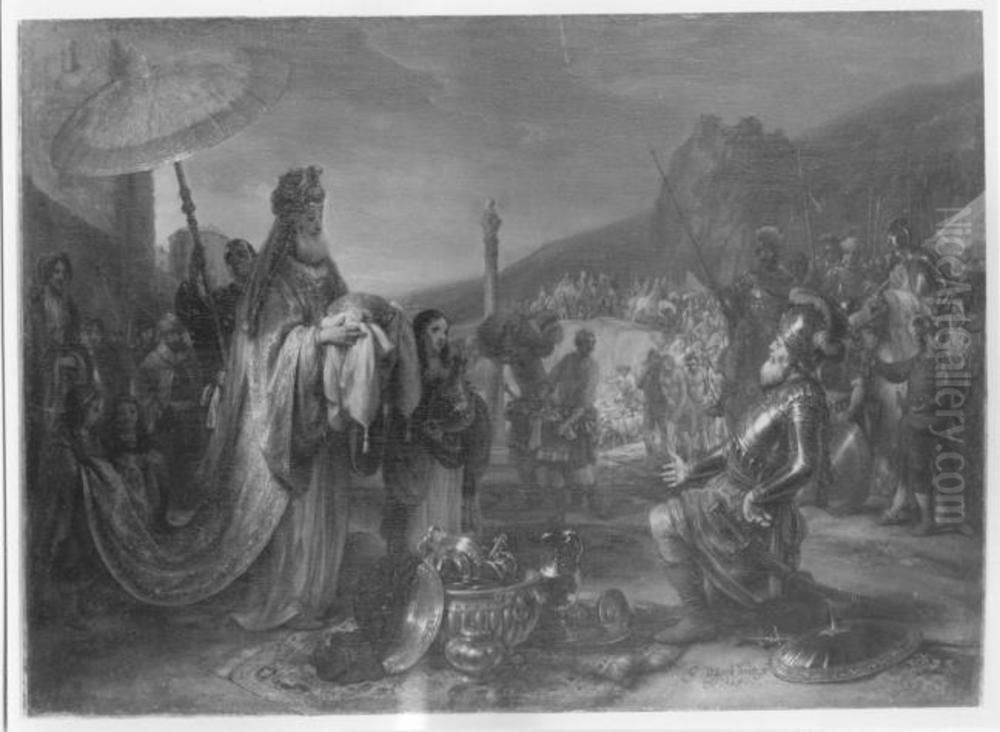 Abraham Meeting Melchizedek Oil Painting by Gerbrand Van Den Eeckhout