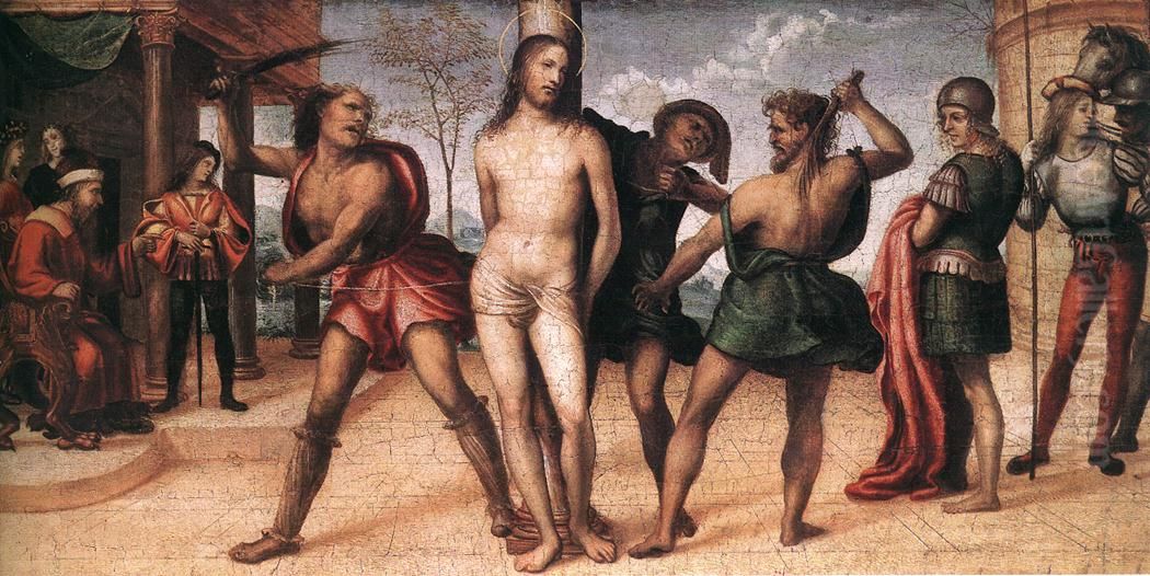 flagellation of Christ Oil Painting by Il Sodoma