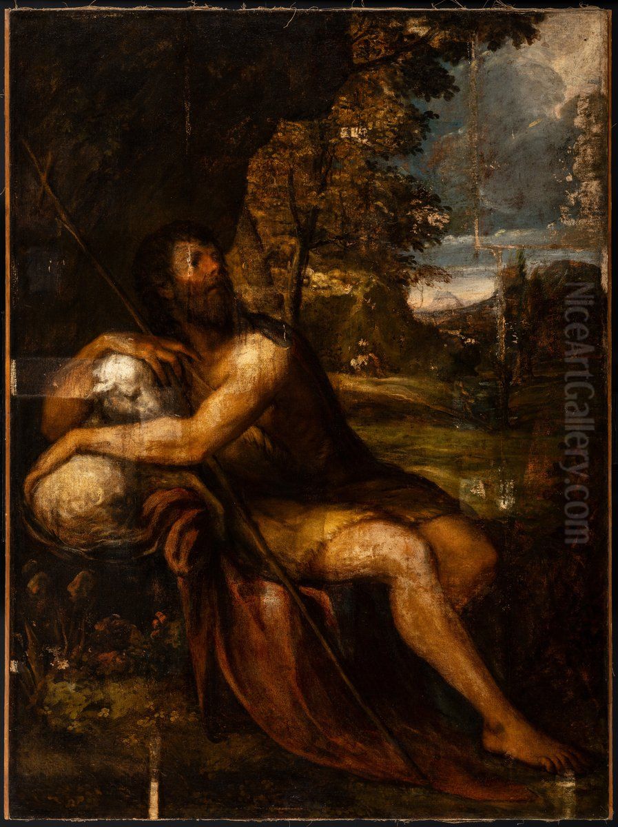 Saint John the Baptist Oil Painting by Titian