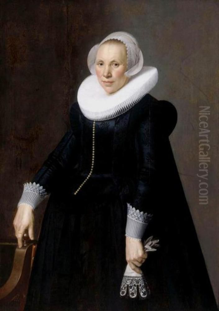 Portrait of a Woman Oil Painting by Nicolaes Eliaszoon Pickenoy
