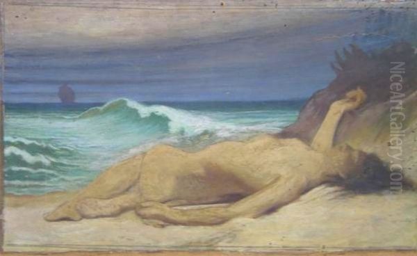 Moema Oil Painting by Rodolfo Amoedo