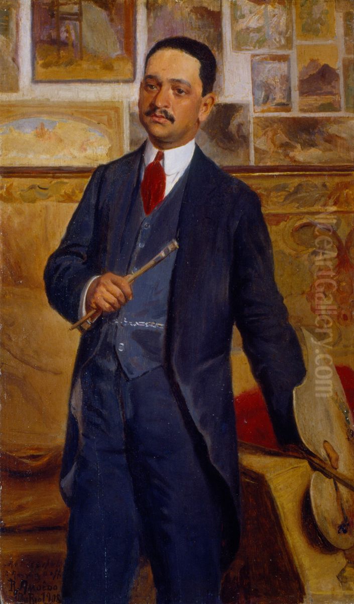 Portrait of Joao Timoteo da Costa Oil Painting by Rodolfo Amoedo