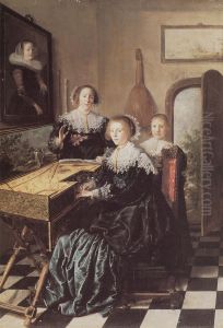 Three Women at a Virginal