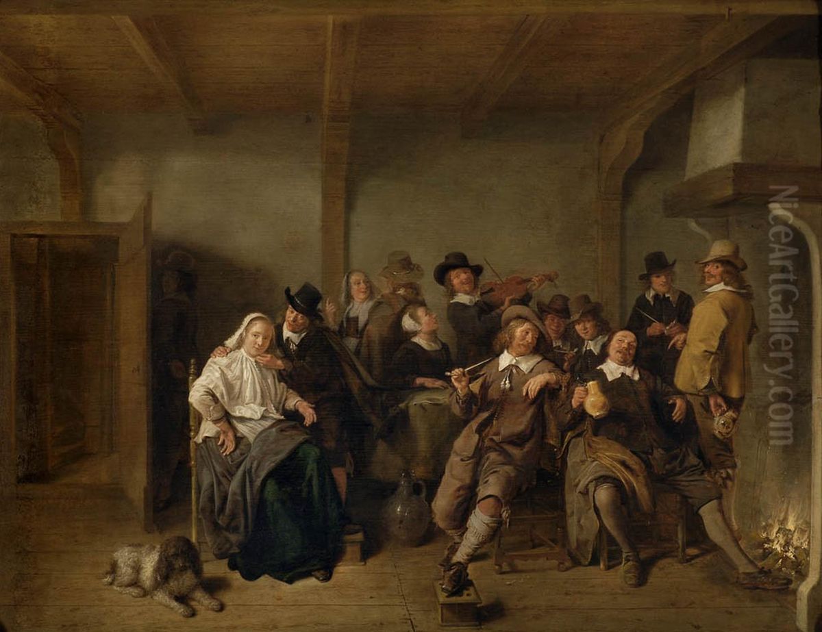 Joyeuse compagnie Oil Painting by Jan Miense Molenaer