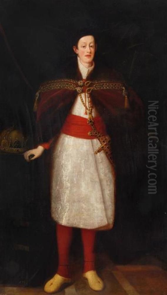 Portrait de Ferdinand III, roi de Hongrie Oil Painting by Justus Sustermansand workshop
