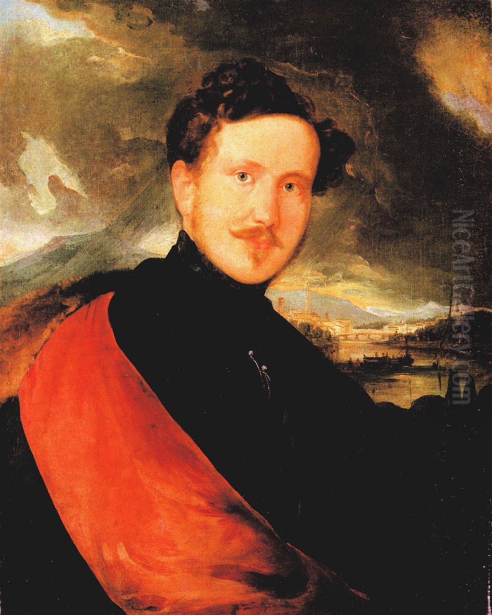 Self-portrait Oil Painting by Sandor Kozina