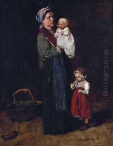 Pawnshop, sketch of a mother with her daughter