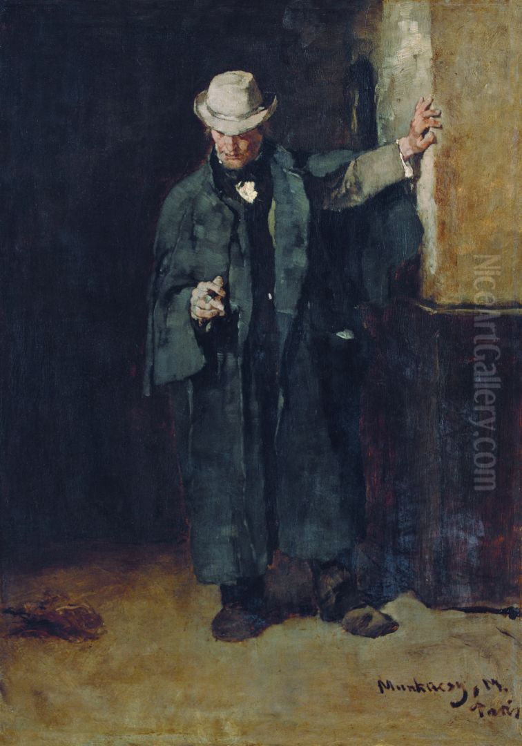 Pawnshop Oil Painting by Mihaly Munkacsy