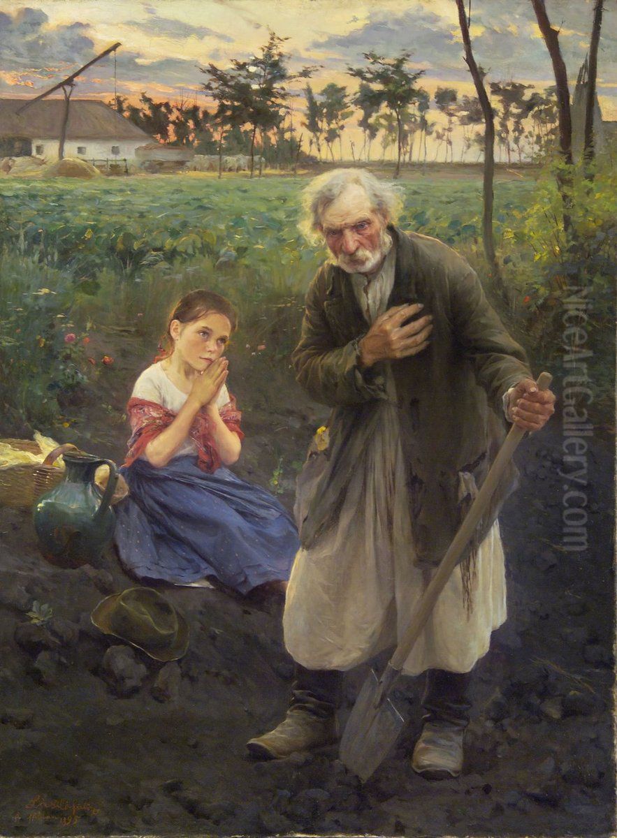 At Vesper Bell Oil Painting by Philip de Laszlo