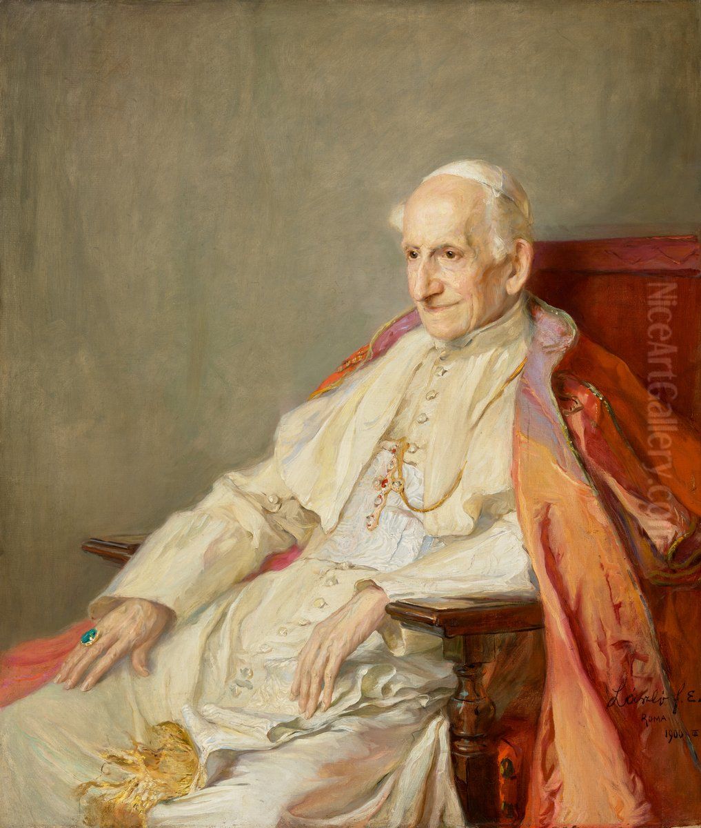 XIII. Leo papa Oil Painting by Philip de Laszlo