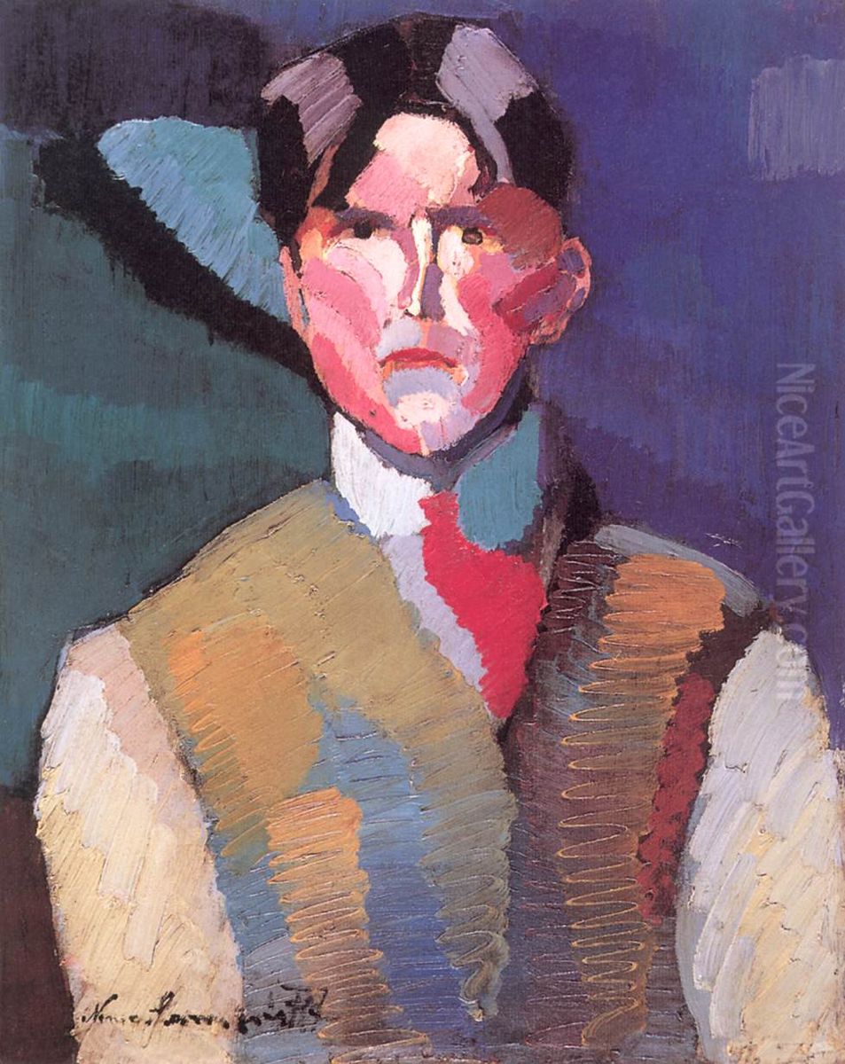 Self-portrait Oil Painting by Jozsef Nemes Lamperth