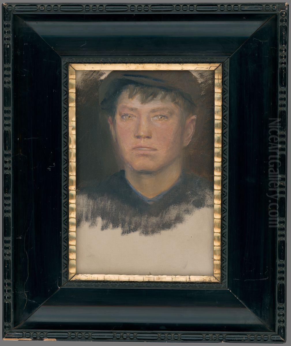Portret chlapca Oil Painting by Laszlo Mednyanszky