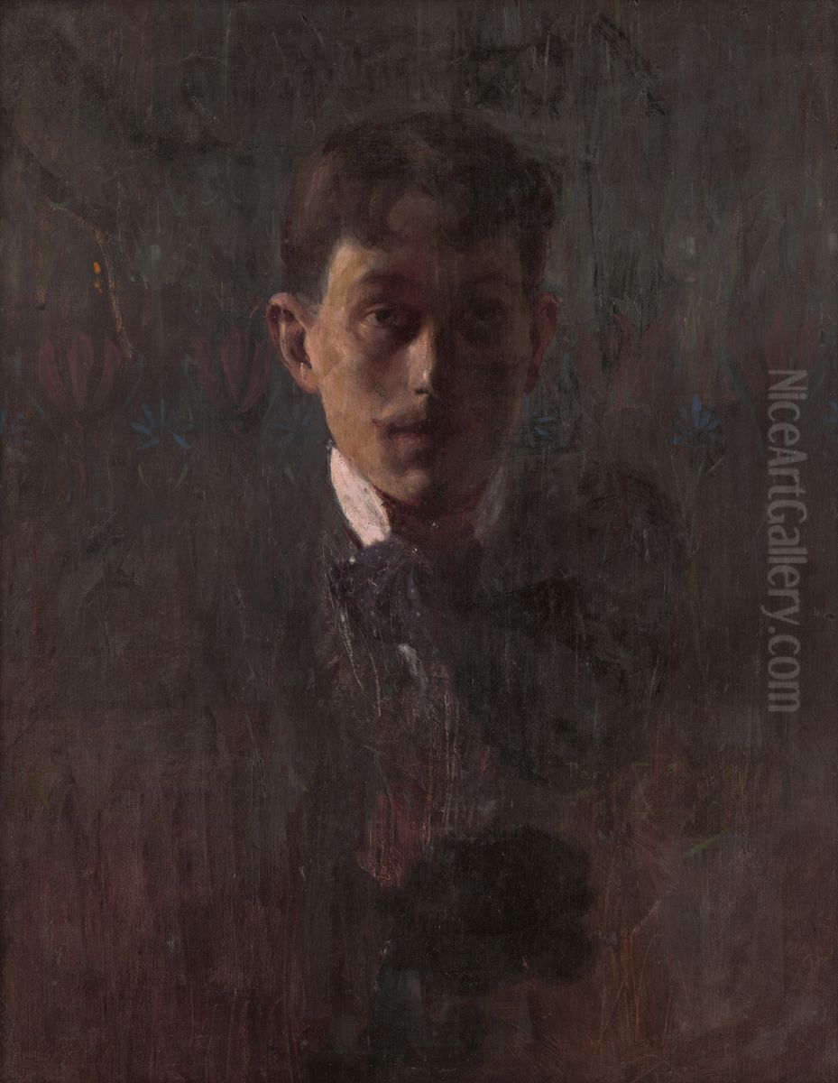 Autoportret Oil Painting by Alexander Kubinyi