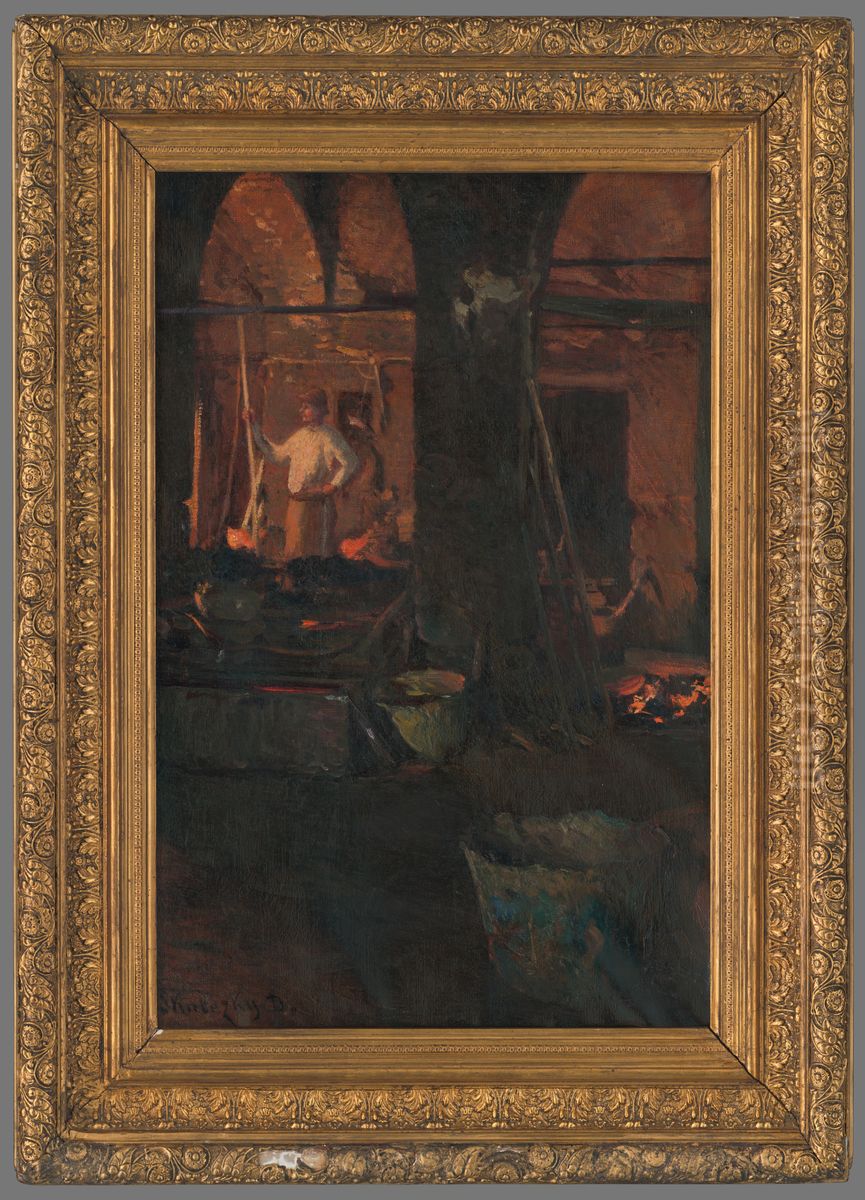 Hutnik Oil Painting by Dome Skuteczky