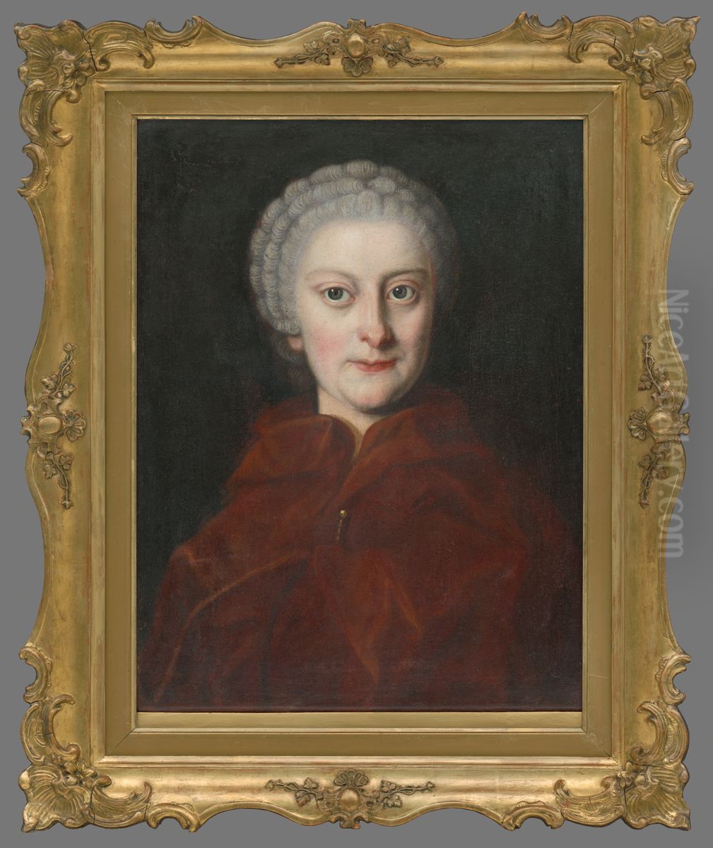 Portret grofky Henriety Erdodyovej (1731 - 1778) Oil Painting by Ernest Zmetak Art Gallery