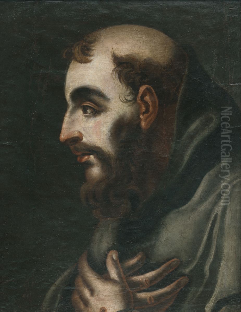 Svaty Frantisek z Assisi Oil Painting by Ernest Zmetak Art Gallery