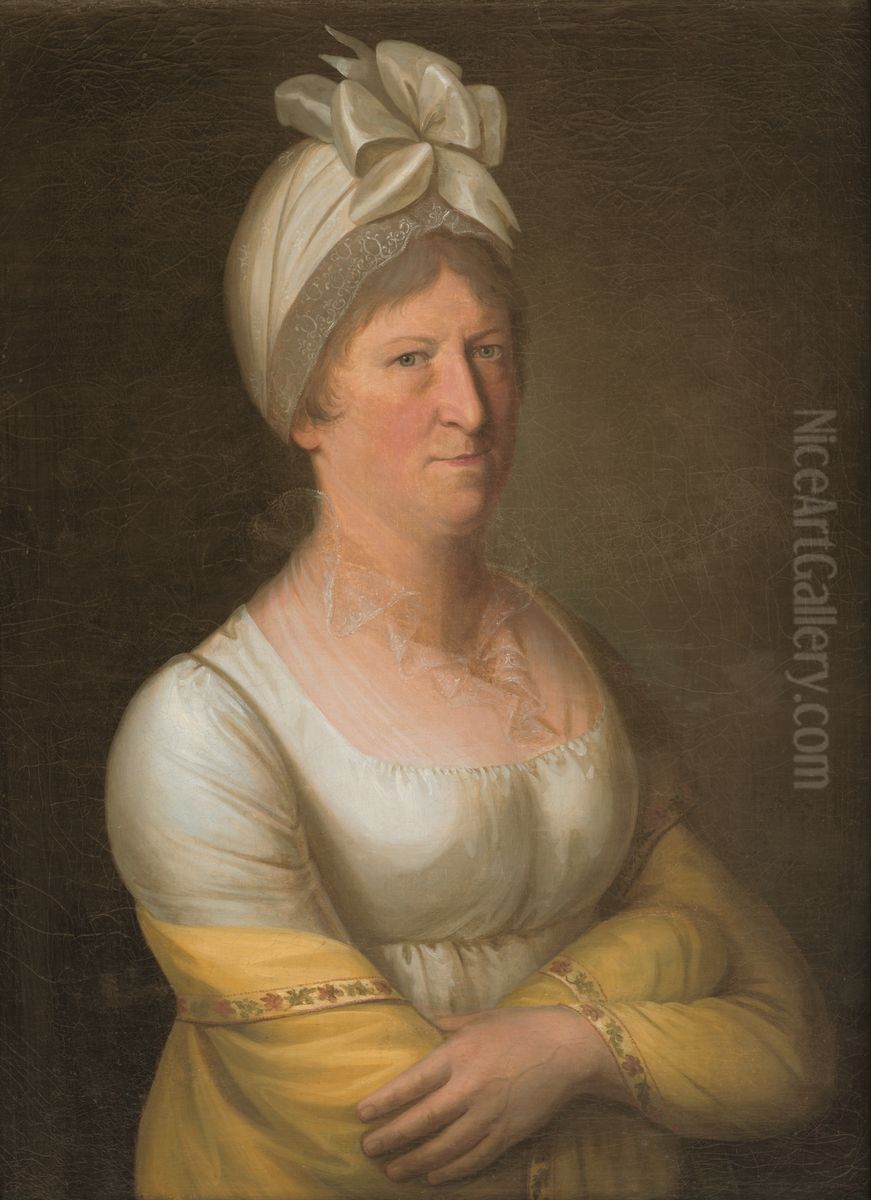 A Lady with Turban Oil Painting by Johann Baptist von Lampi the Elder