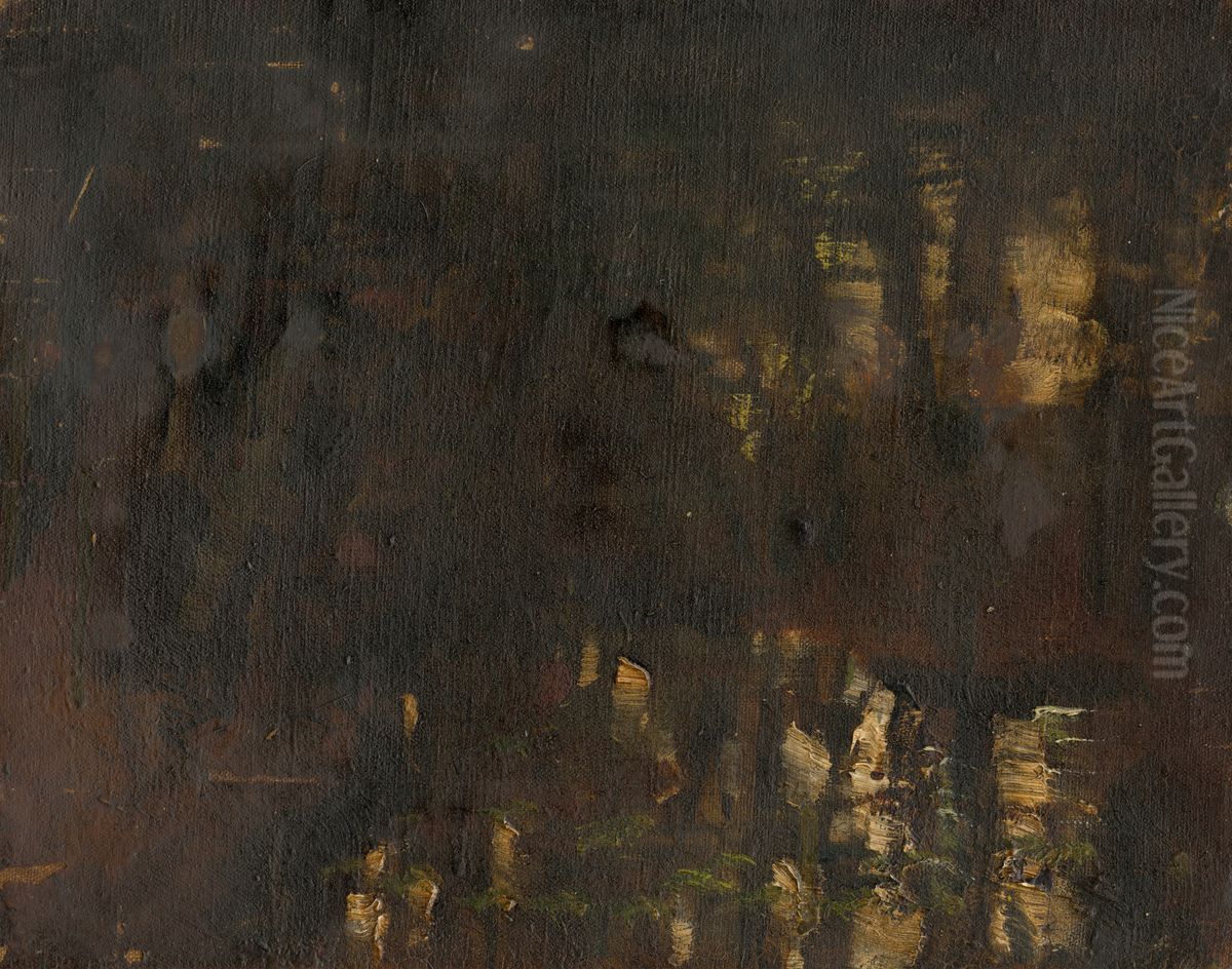 Nacrt vecernej krajiny Oil Painting by Laszlo Mednyanszky