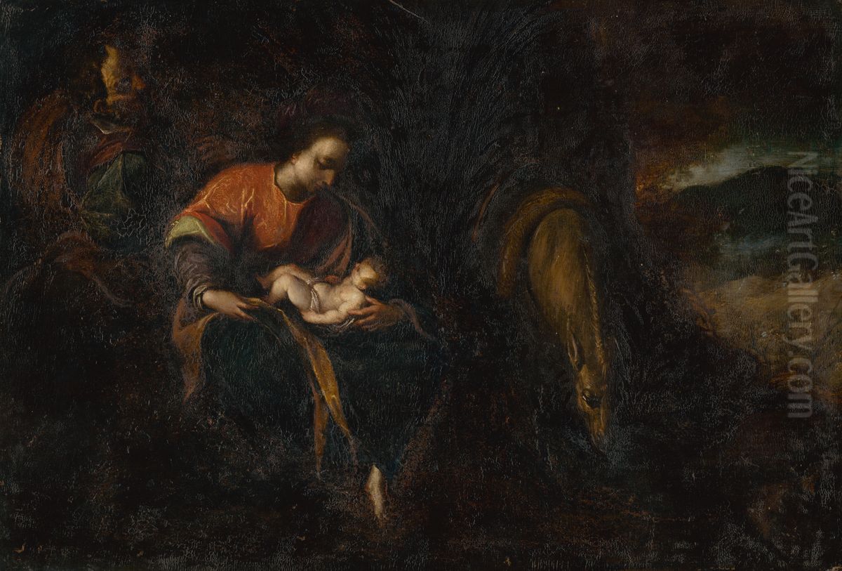Svata rodina Oil Painting by Ludovico Carracci