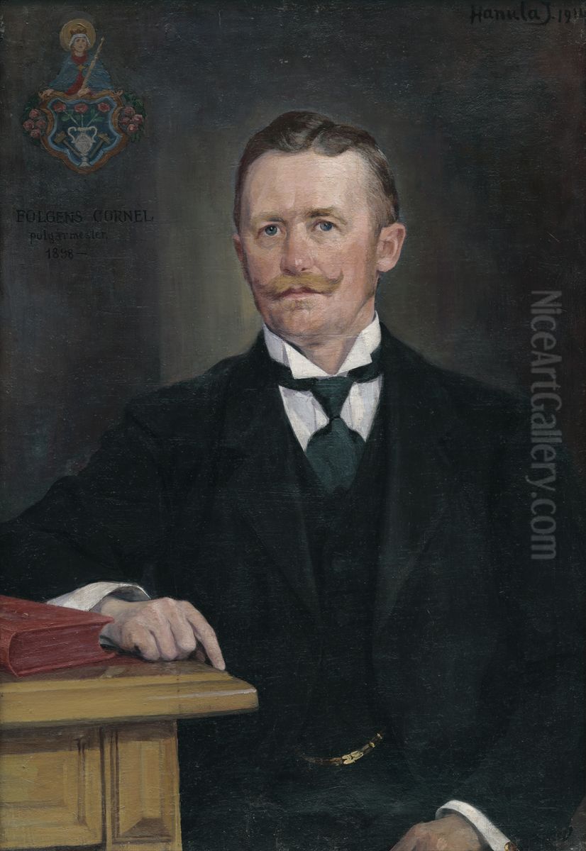 Cornel Folgens Oil Painting by Jozef Hanula