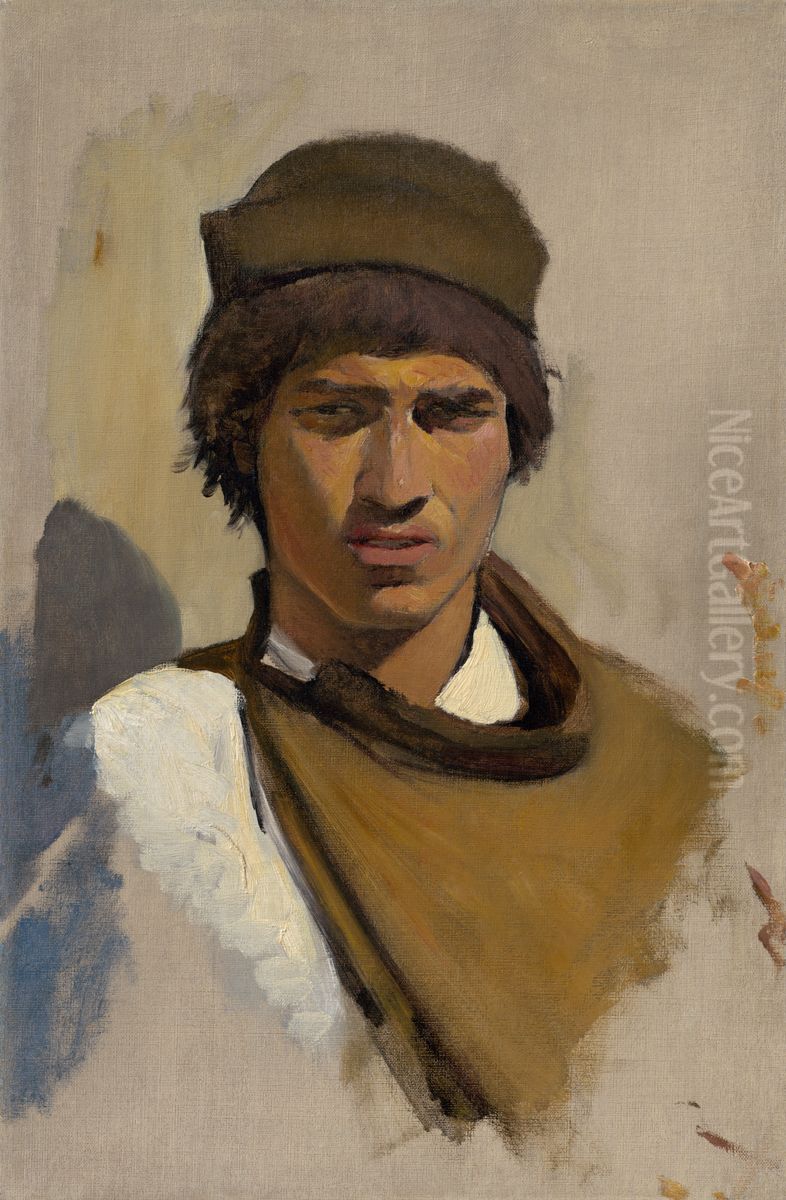 Mlady cigan Oil Painting by Laszlo Mednyanszky