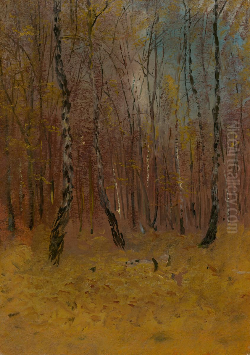 Jesenny les Oil Painting by Laszlo Mednyanszky