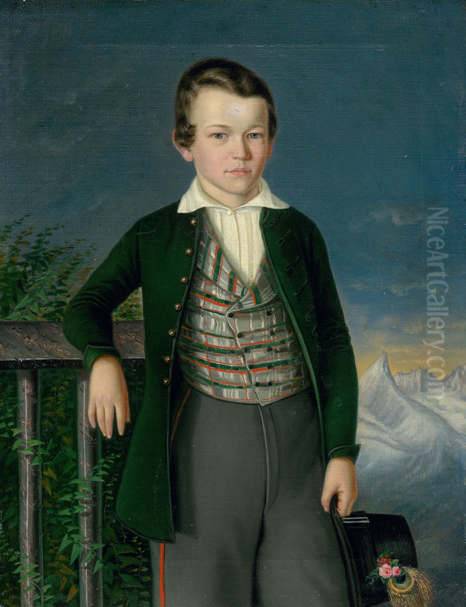 Podobizen Juraja Varady-Szakmaryho Oil Painting by Peter Michal Bohun