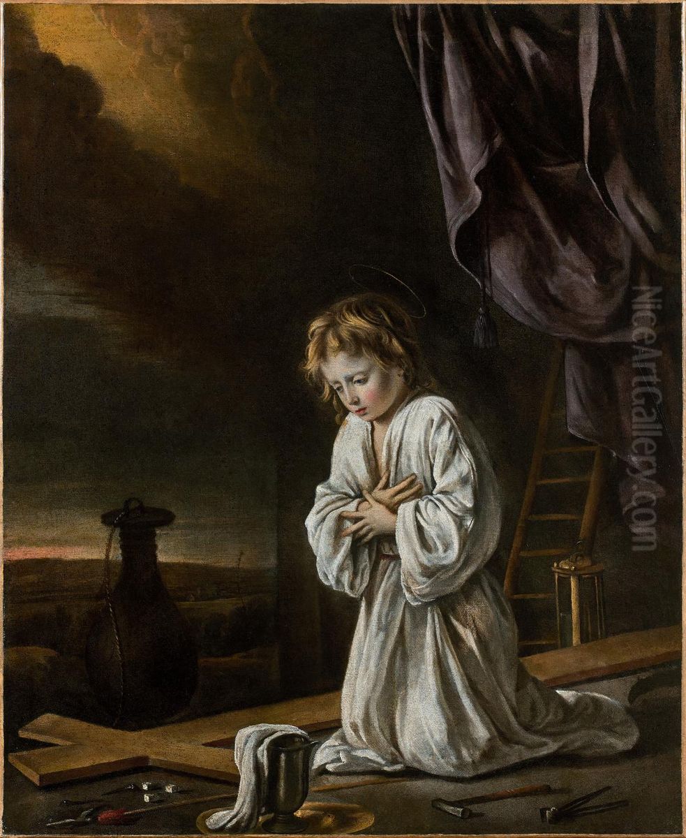 Child Christ before the instruments of the Passion Oil Painting by Le Nain Brothers