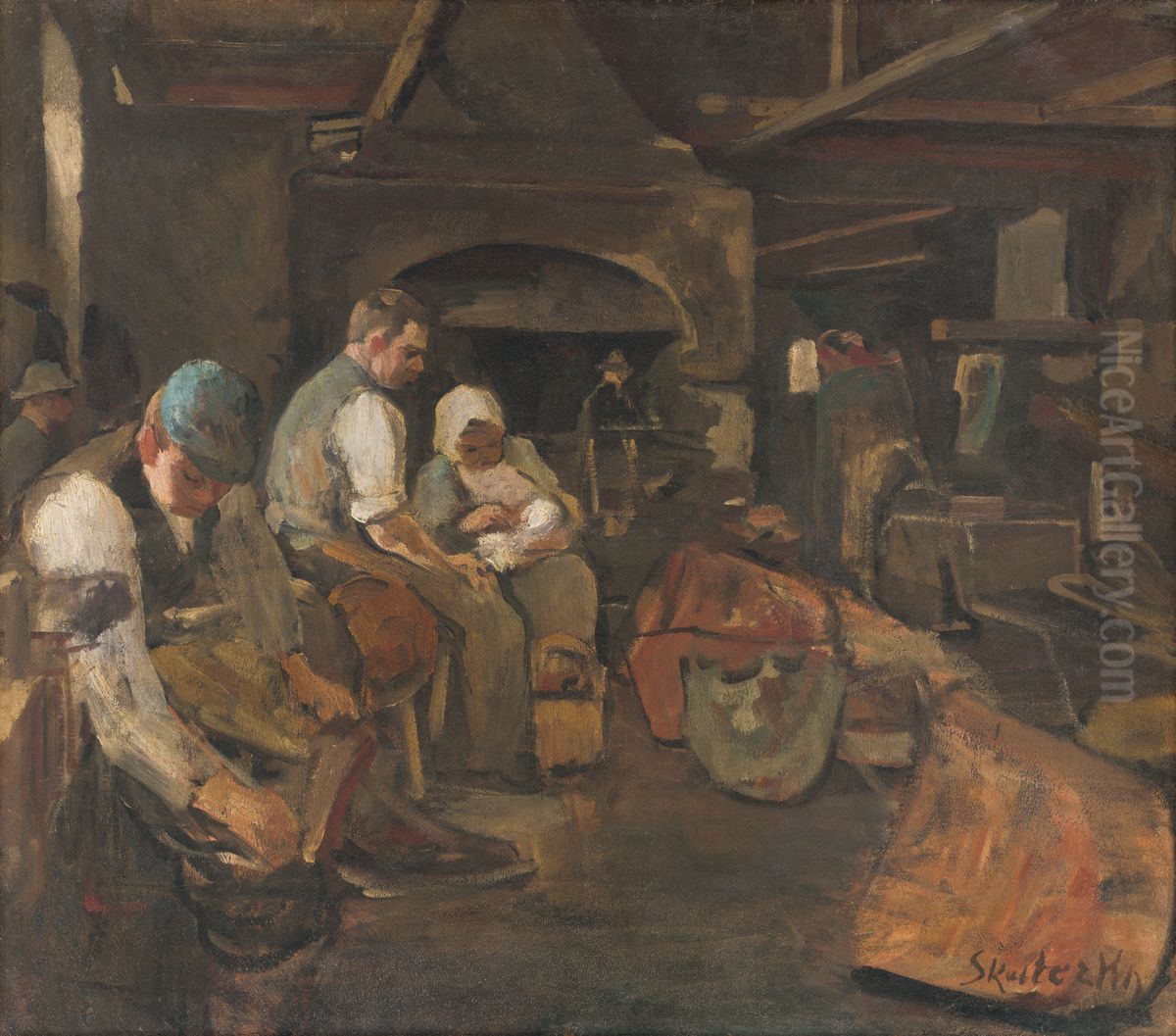 Obed kotliarov Oil Painting by Dome Skuteczky