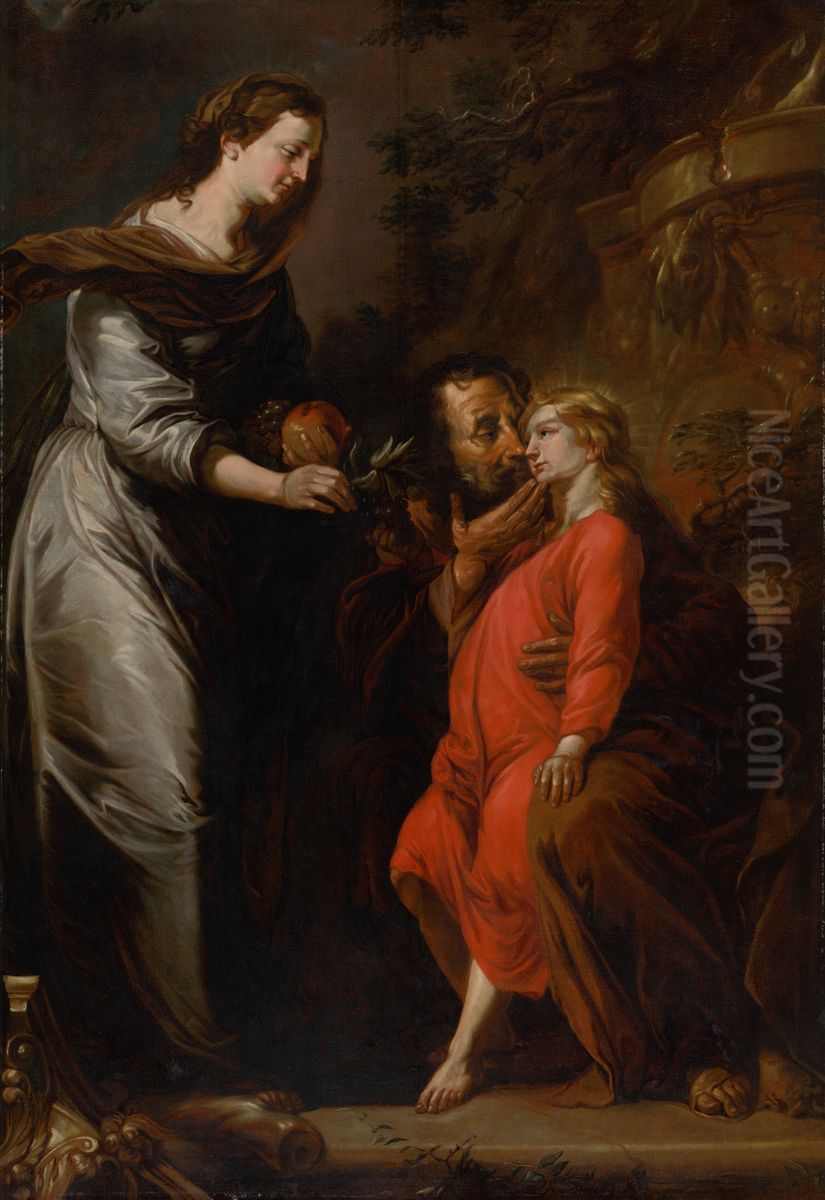 Bozk svateho Jozefa Oil Painting by Michael Willmann