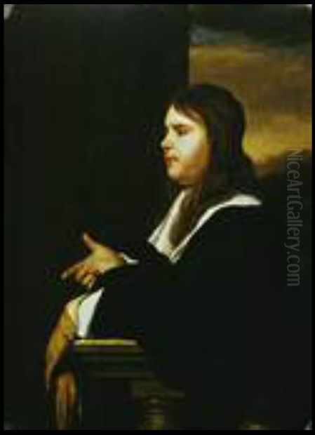 Portrait of a Man (Willem van Mieris? Jan van Mieris? Jan van der Spelt? Stephanus Marchant? Oil Painting by Frans van Mieris