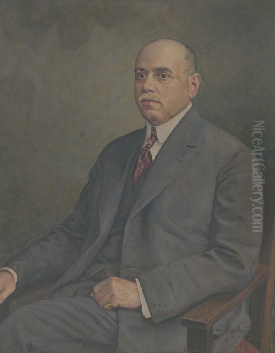 Portrait of dr. Neurath Oil Painting by Ivan Zabota