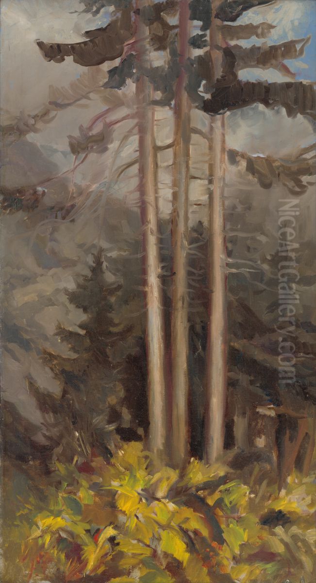 Svrciny Oil Painting by Zoltan Palugyay