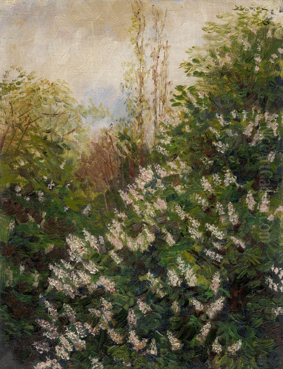 Orgovan Oil Painting by Laszlo Mednyanszky