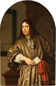 Portrait of a Merchant in a Banyan, Holding a Business Document