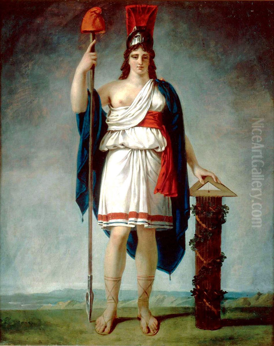 La Republique Francaise Oil Painting by Antoine-Jean Gros