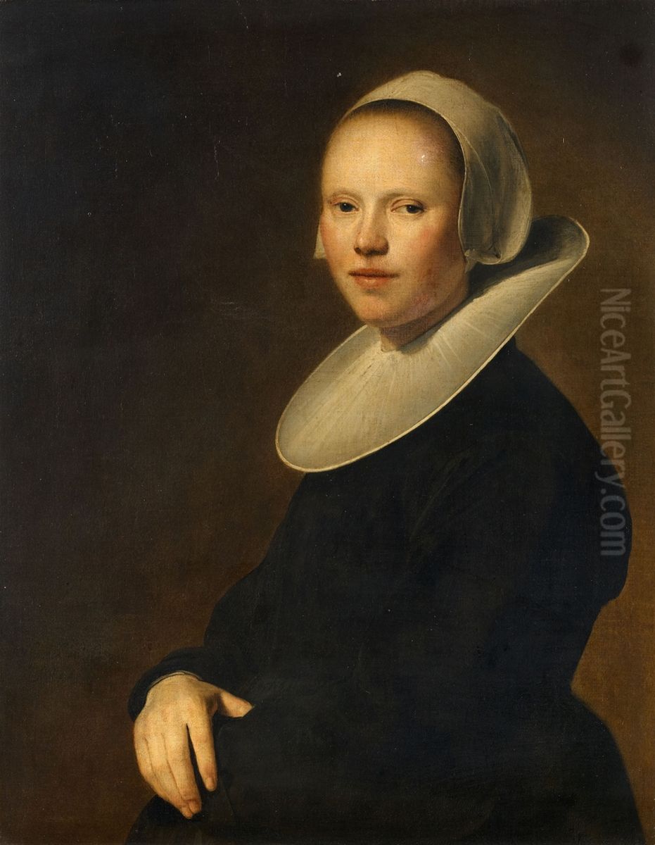 Portrait of a Young Lady Oil Painting by Johannes Cornelisz Verspronck