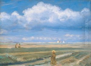 Moorland Landscape, Skagen, Figures in the Foreground