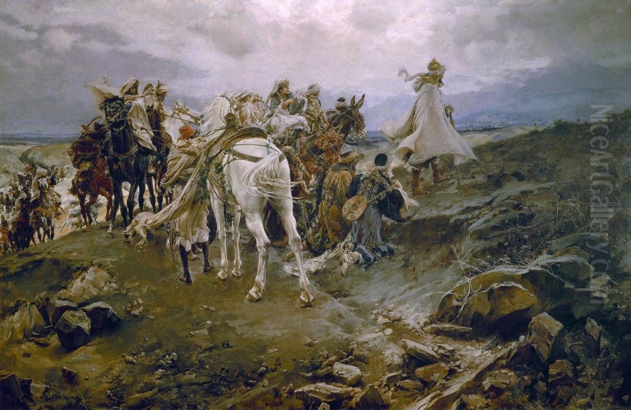 El suspiro del moro Oil Painting by Francisco Pradilla y Ortiz