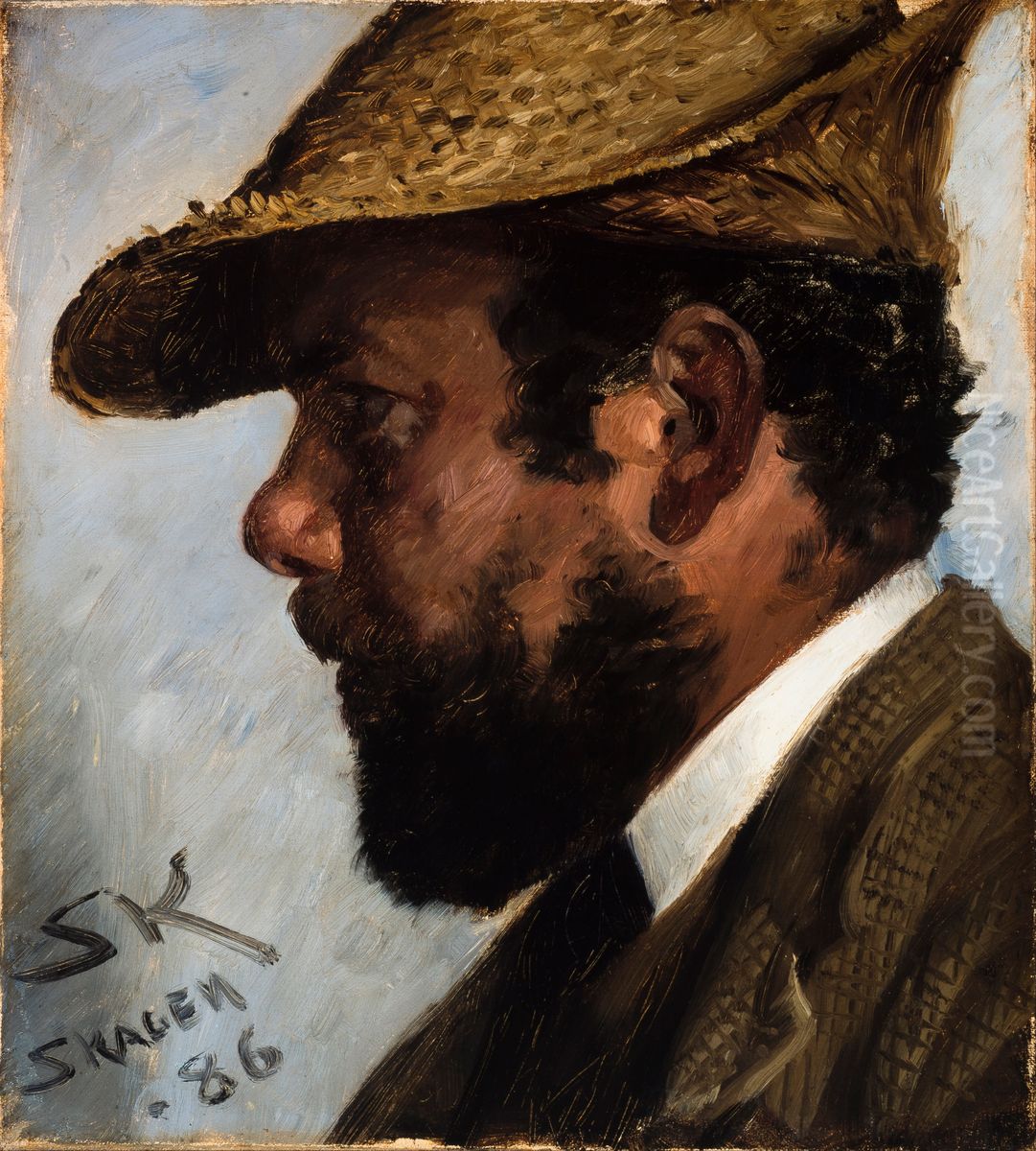 Adrian Stokes Oil Painting by Peder Severin Kroyer