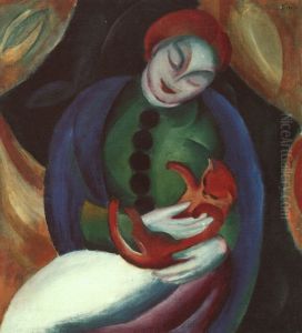 Madchen mit Katze II